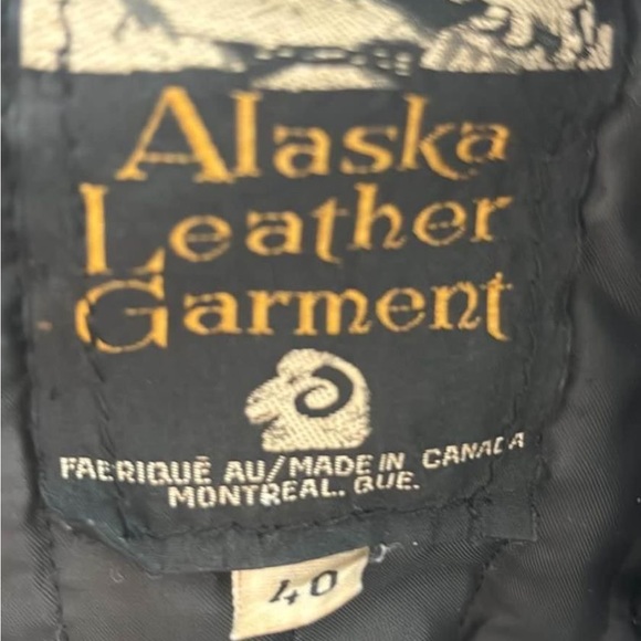 Black vintage leather jacket - Picture 3 of 3